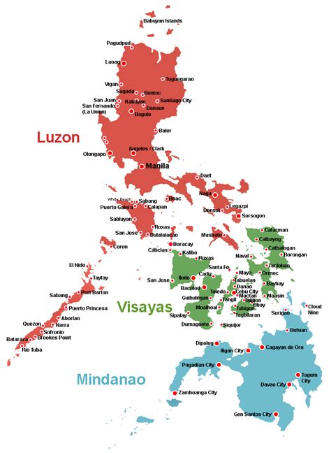 luzon and visayas map